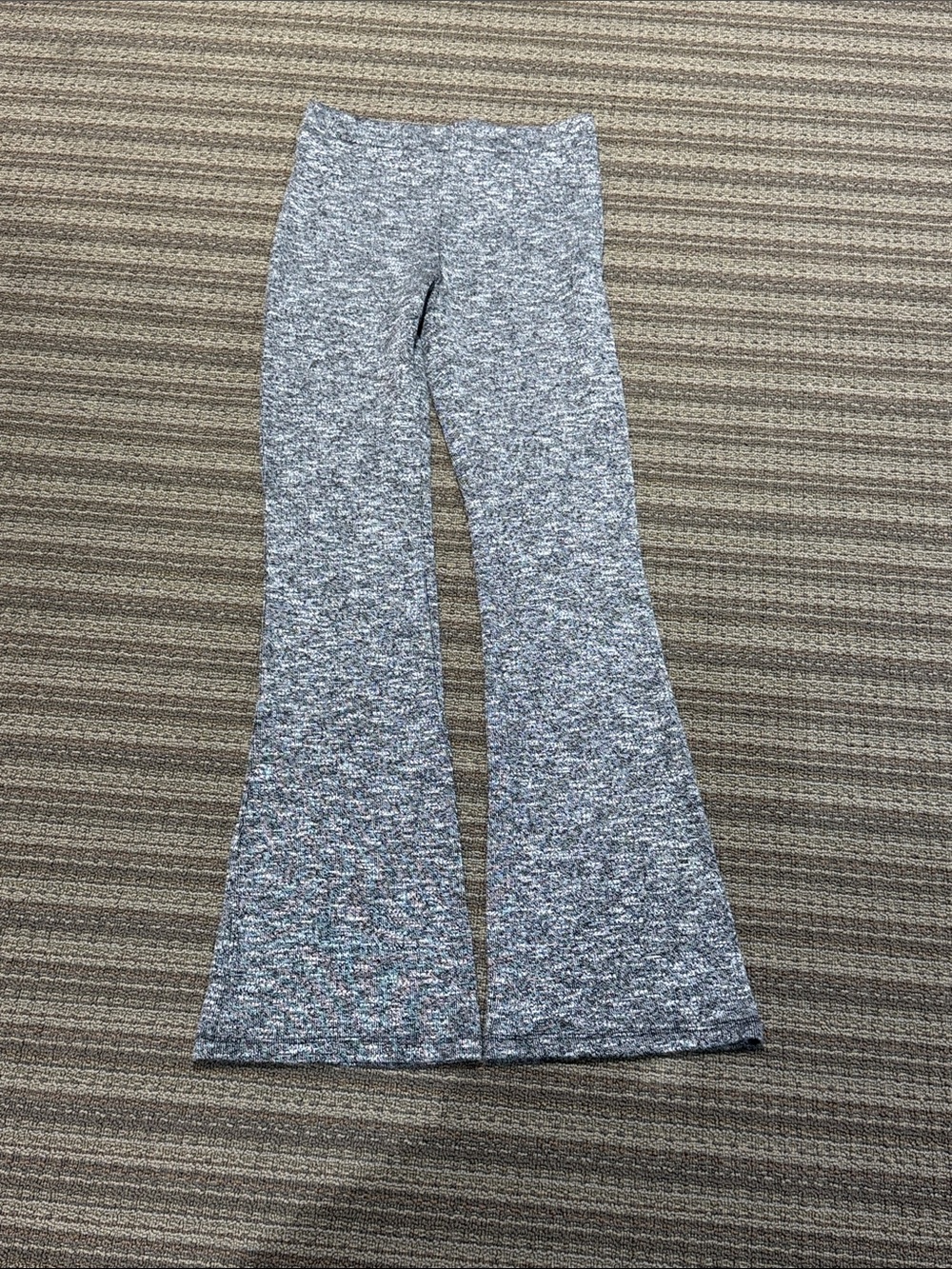 H&M Gray Marled Flare Knit Pants